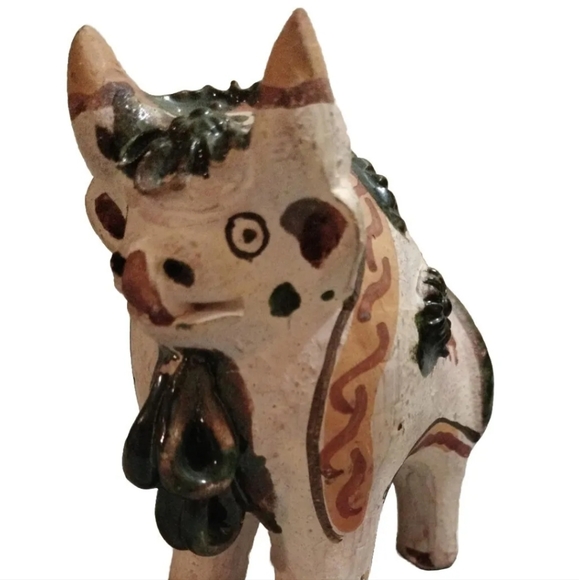 Peru TORITO DE PUCARA Bull.  Handmade Peruvian Folk Art Terracotta Figurine - Picture 3 of 7